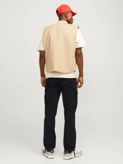 JACK & JONES Black Loose Fit Cargo Trousers