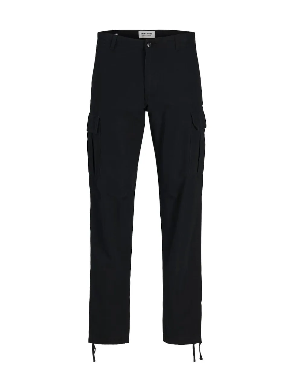 JACK & JONES Black Loose Fit Cargo Trousers