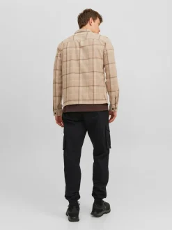 JACK & JONES Black Relaxed Fit Cargo Trousers
