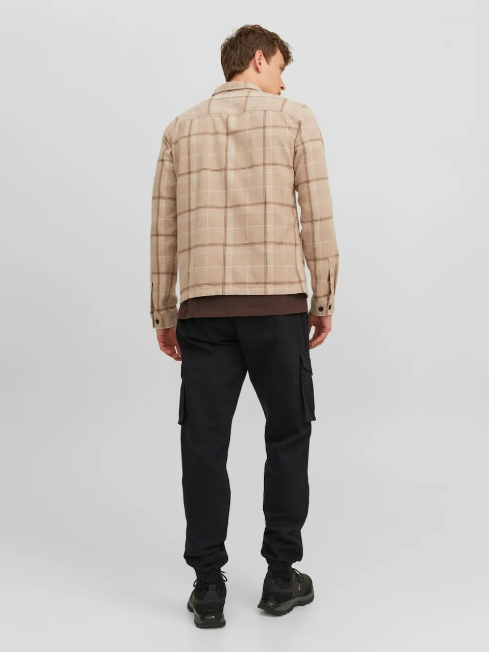 JACK & JONES Black Relaxed Fit Cargo Trousers