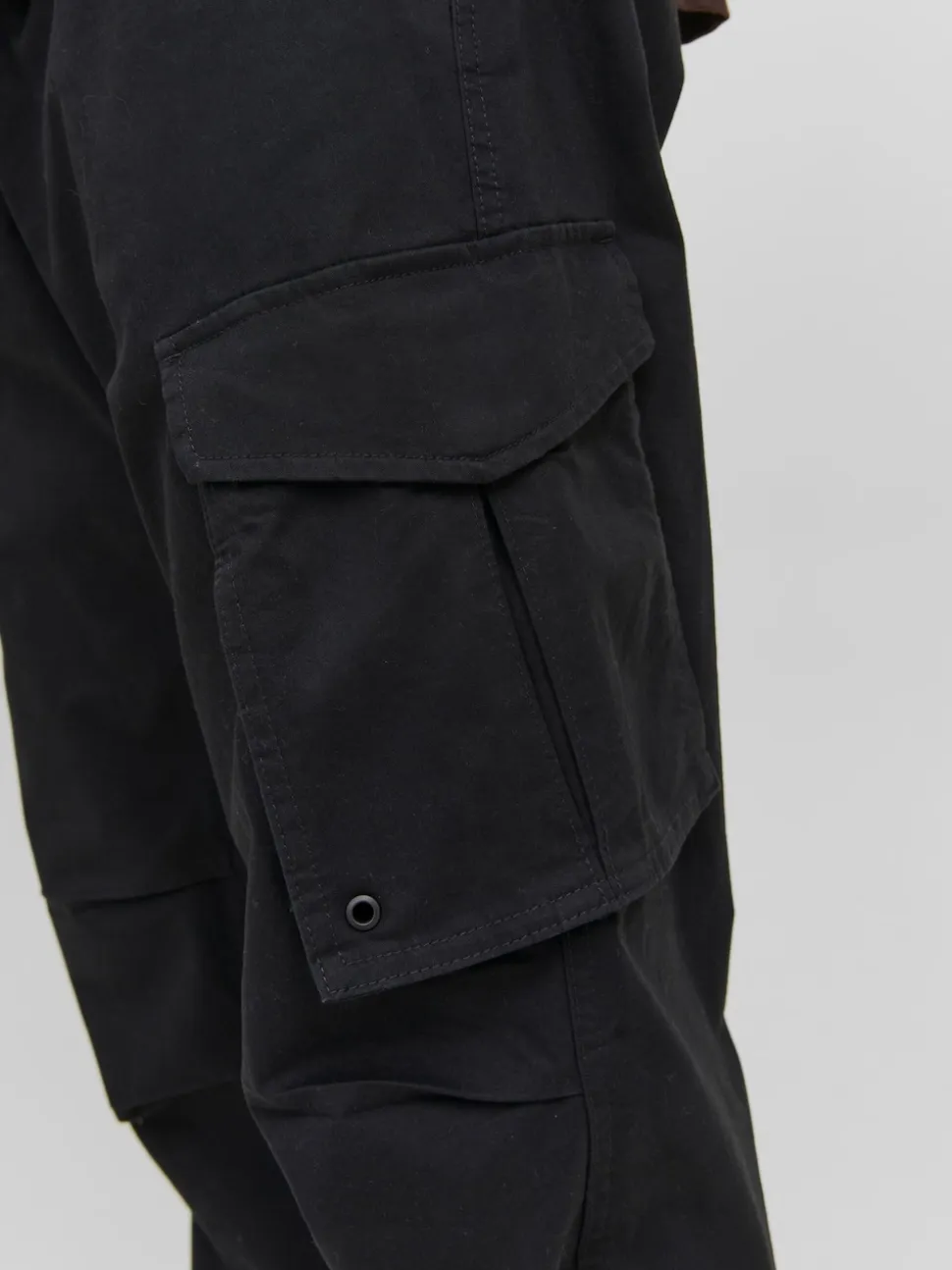 JACK & JONES Black Relaxed Fit Cargo Trousers