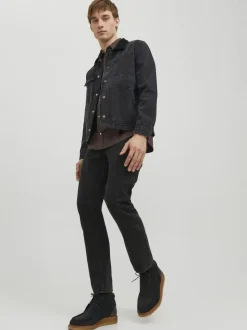 JACK & JONES Black Relaxed Fit Chris Jeans