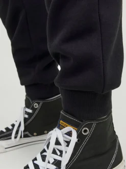 JACK & JONES Black Slim Fit Sweat Joggers