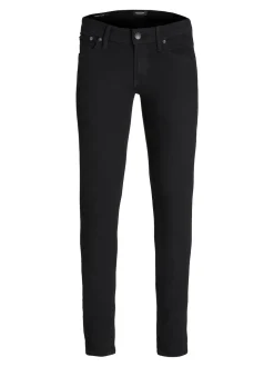 JACK & JONES Black Slim Fit Glenn Jeans