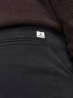 JACK & JONES Black Slim Fit Chino Trousers