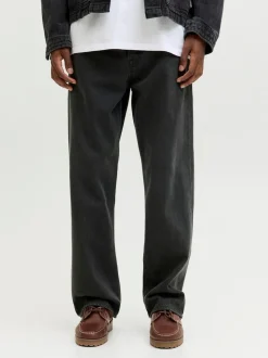 JACK & JONES Black Ted Loose Straight Fit Jeans