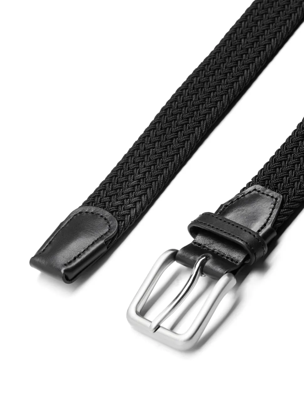 JACK & JONES Black Woven Belt