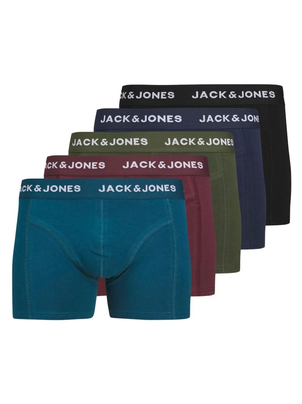 JACK & JONES Blue 5 Pack Boxers