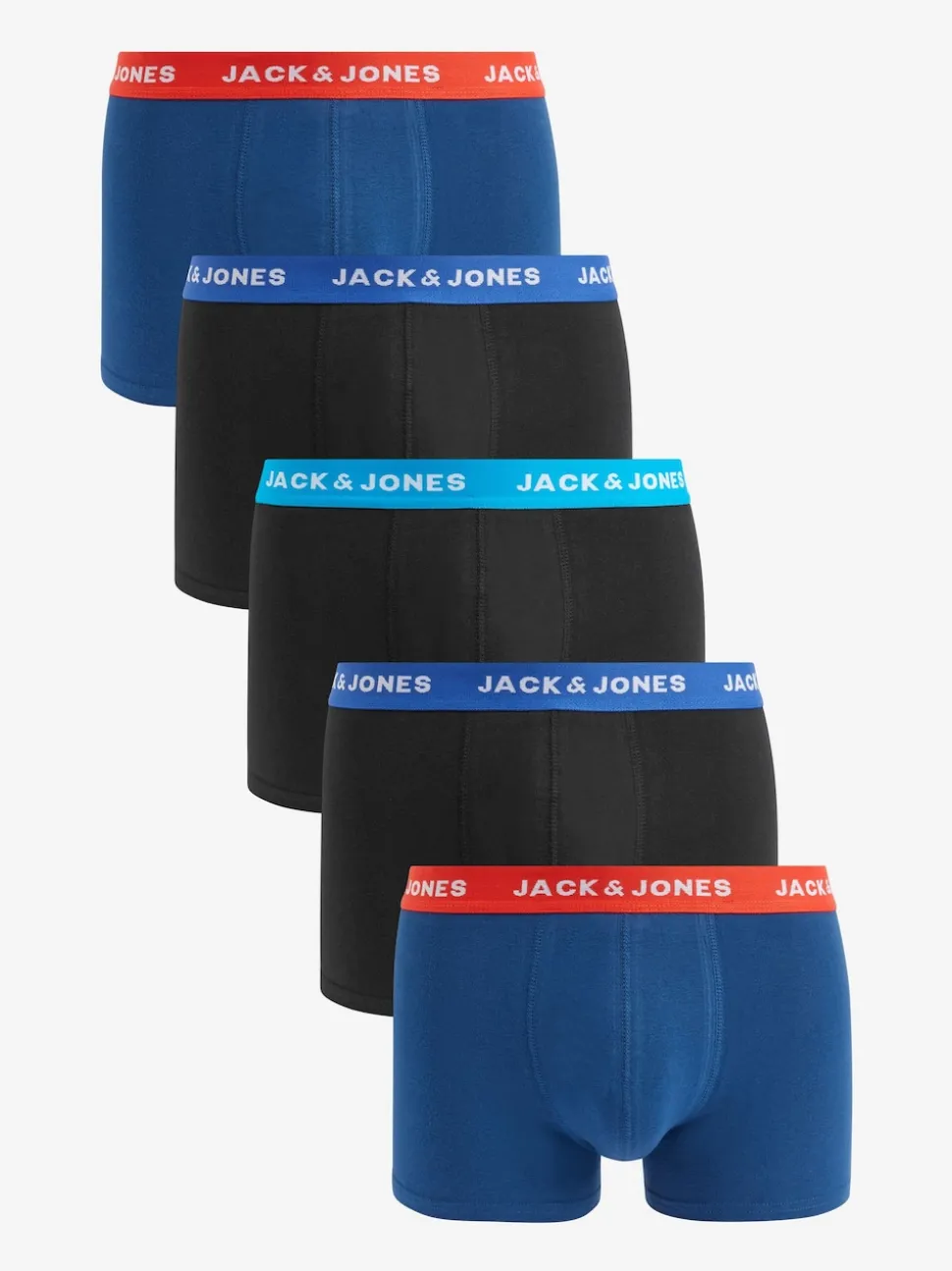 JACK & JONES Blue Boxer Shorts 5 Pack