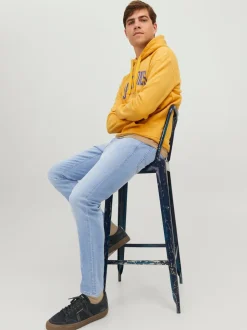 JACK & JONES Blue Chrome Glenn Slim Fit Jeans