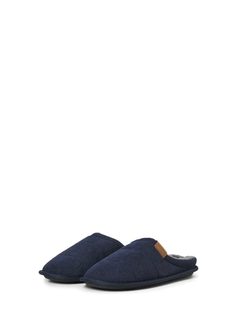 JACK & JONES Blue Corduroy Mule Slippers