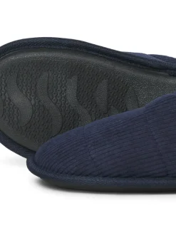 JACK & JONES Blue Corduroy Mule Slippers