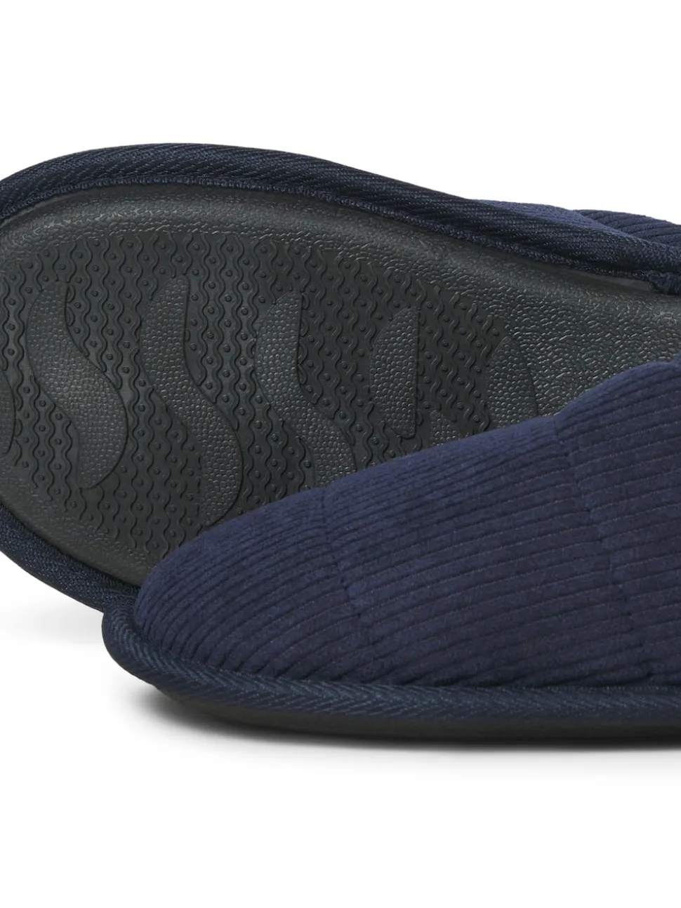 JACK & JONES Blue Corduroy Mule Slippers