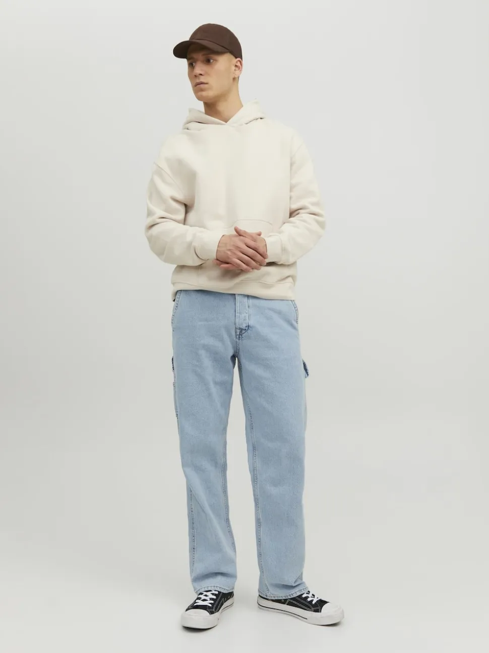 JACK & JONES Blue Eddie Loose Fit Jeans
