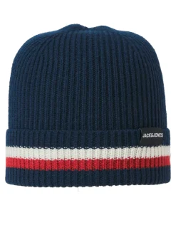 JACK & JONES Blue Hat & Gloves Set