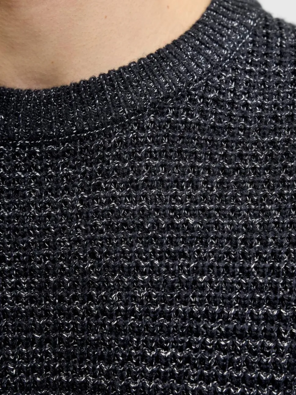 JACK & JONES Blue Knit Crew Neck Jumper