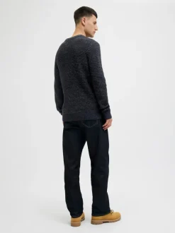 JACK & JONES Blue Knit Crew Neck Jumper