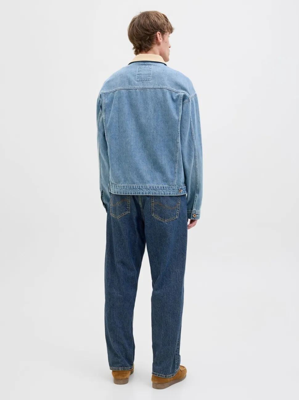 JACK & JONES Blue Loose Fit Eddie Jeans