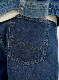 JACK & JONES Blue Loose Fit Eddie Jeans