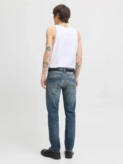 JACK & JONES Blue Mike Fox Tapered Fit Jeans