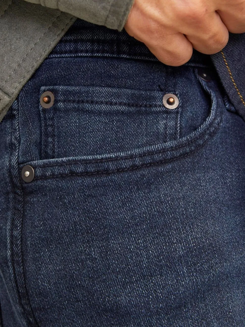 JACK & JONES Blue Mike Original Tapered Fit Jeans