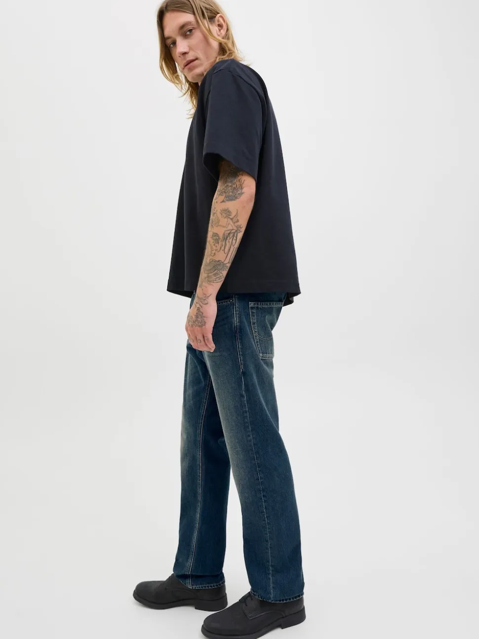 JACK & JONES Blue Relaxed Fit Chris Jeans