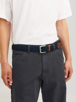 JACK & JONES Blue Woven Belt