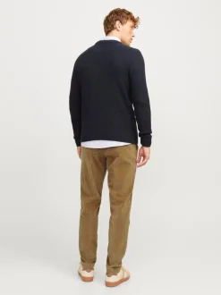 JACK & JONES Brown Corduroy Chino Trousers