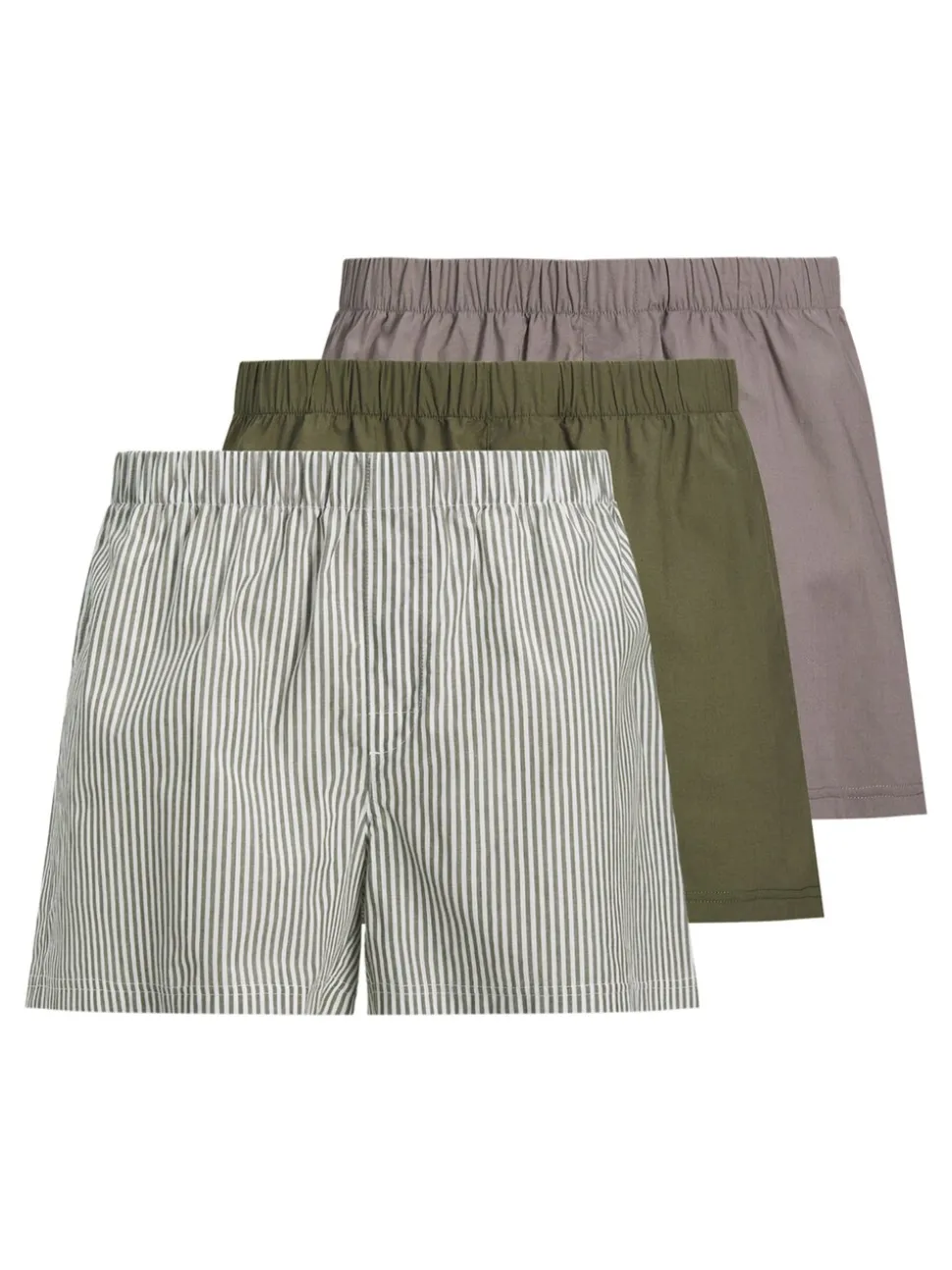 JACK & JONES Brown Cotton Boxers 3 Pack