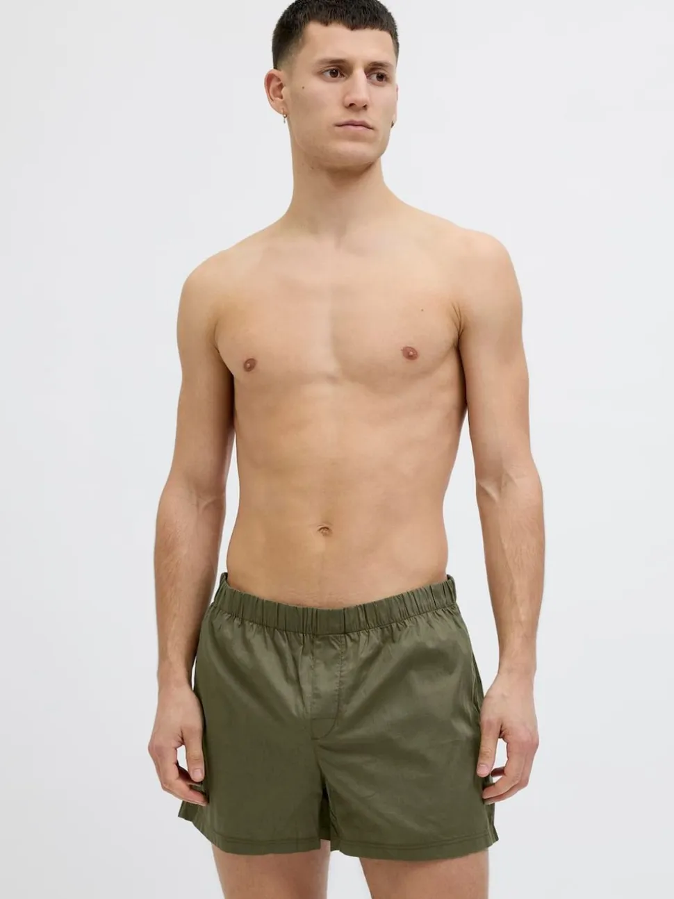 JACK & JONES Brown Cotton Boxers 3 Pack