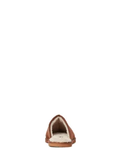 Jack & Jones Brown Fleece Lined Mule Slippers
