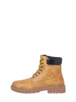JACK & JONES Brown Lace Up Ankle Boots