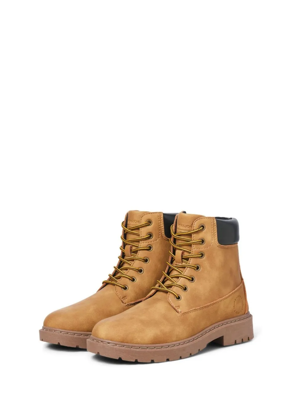 JACK & JONES Brown Lace Up Ankle Boots