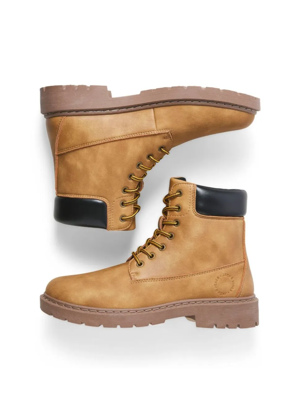 JACK & JONES Brown Lace Up Ankle Boots