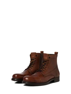 JACK & JONES Brown Leather Boots