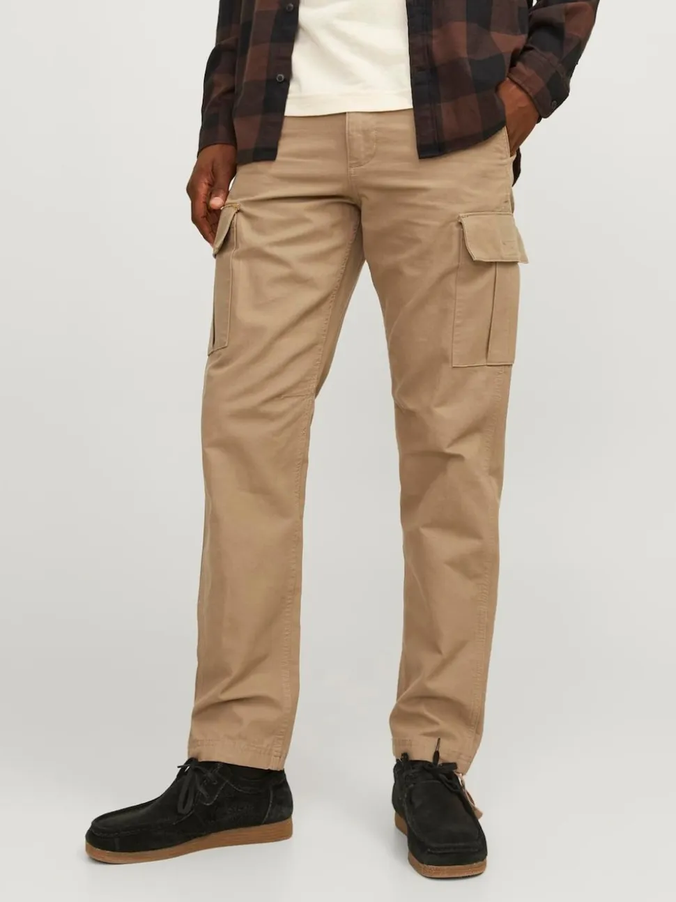 JACK & JONES Brown Relaxed Fit Cargo Trousers
