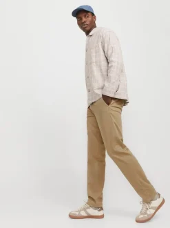 JACK & JONES Brown Relaxed Fit Chino Trousers
