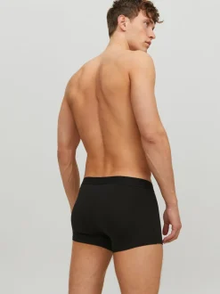 JACK & JONES Dark Black Logo 100% Cotton Boxers 3 Pack