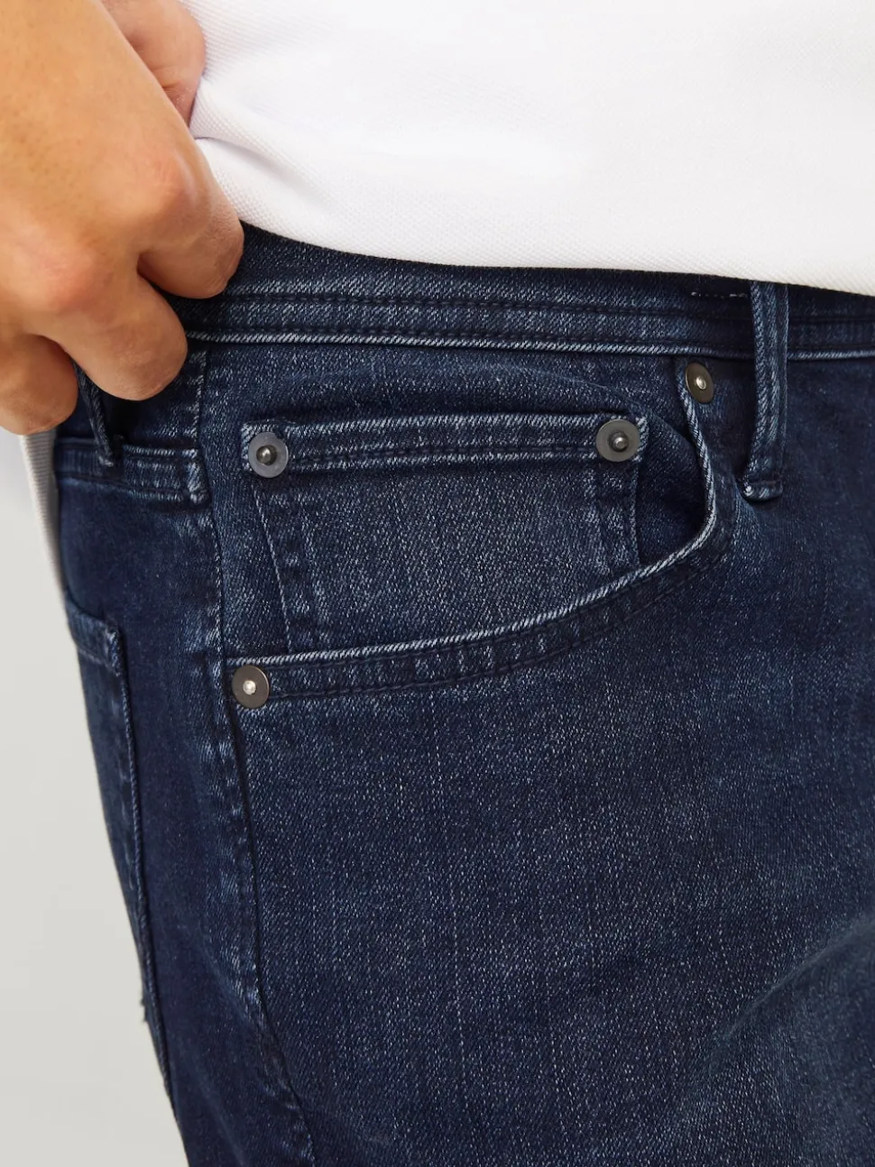 JACK & JONES Dark Blue Glenn Slim Fit Jeans