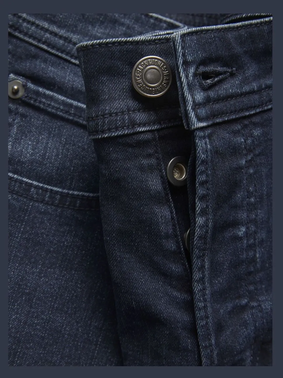 JACK & JONES Dark Blue Glenn Slim Fit Jeans