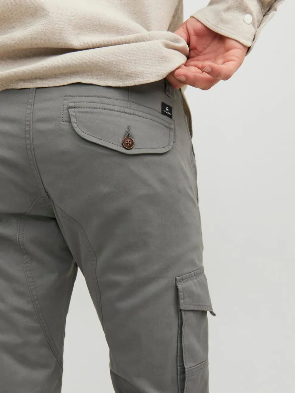 JACK & JONES Dark Grey Cargo Trouser