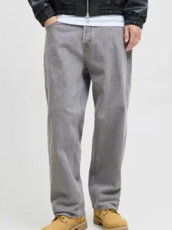 JACK & JONES Grey Alex Baggy Fit Jeans
