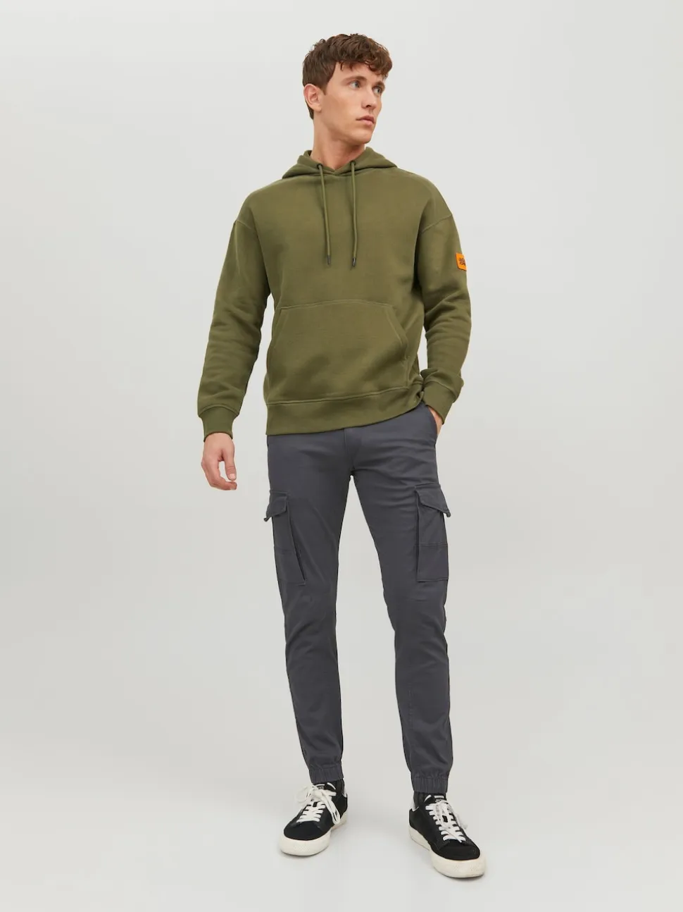 JACK & JONES Grey Cargo Trouser
