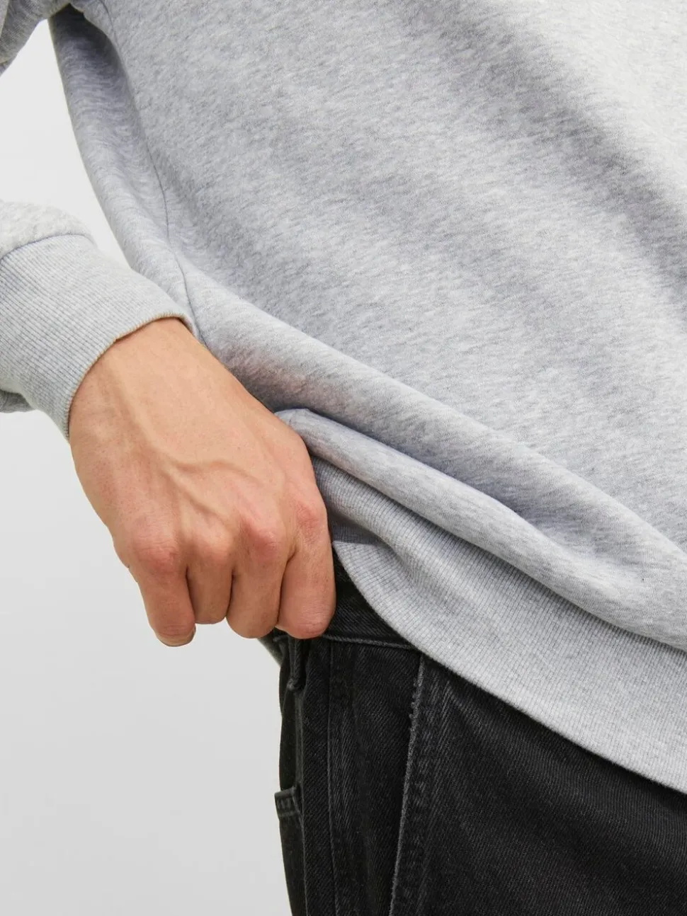 JACK & JONES Grey Crew Neck Sweatshirt