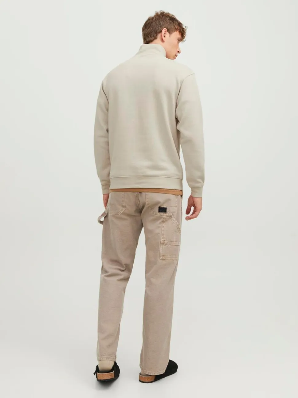 JACK & JONES Grey Half Zip Sweatshirt