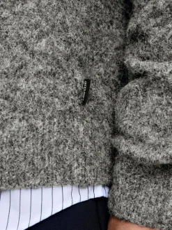 JACK & JONES Grey Soft Knit Cardigan