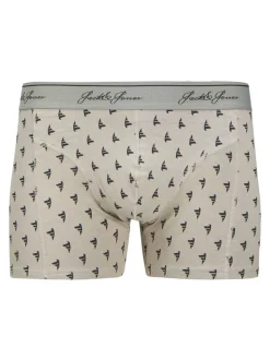 JACK & JONES Grey Trunk Boxers 3 Pack