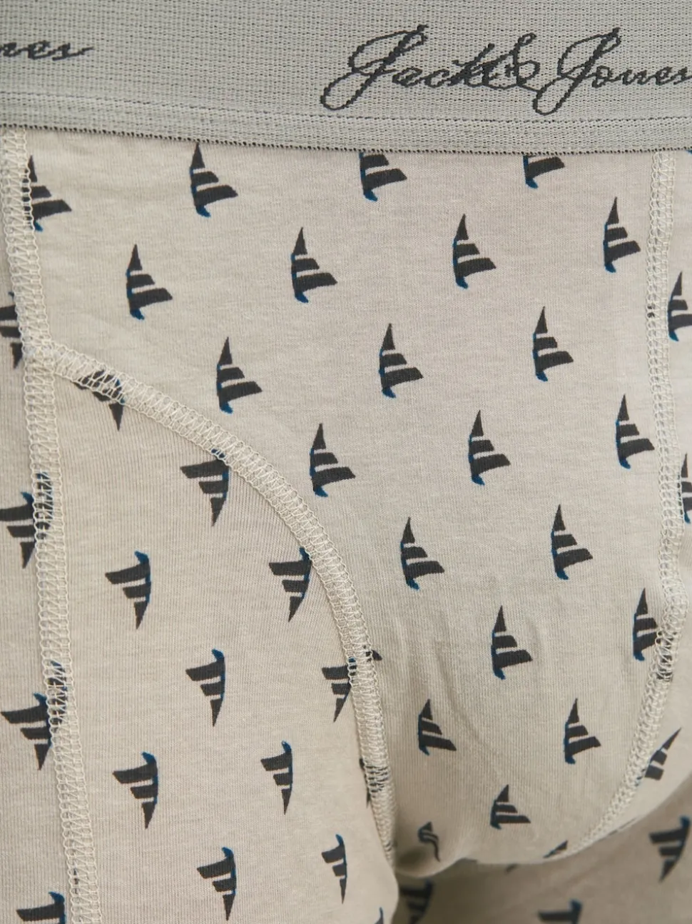 JACK & JONES Grey Trunk Boxers 3 Pack