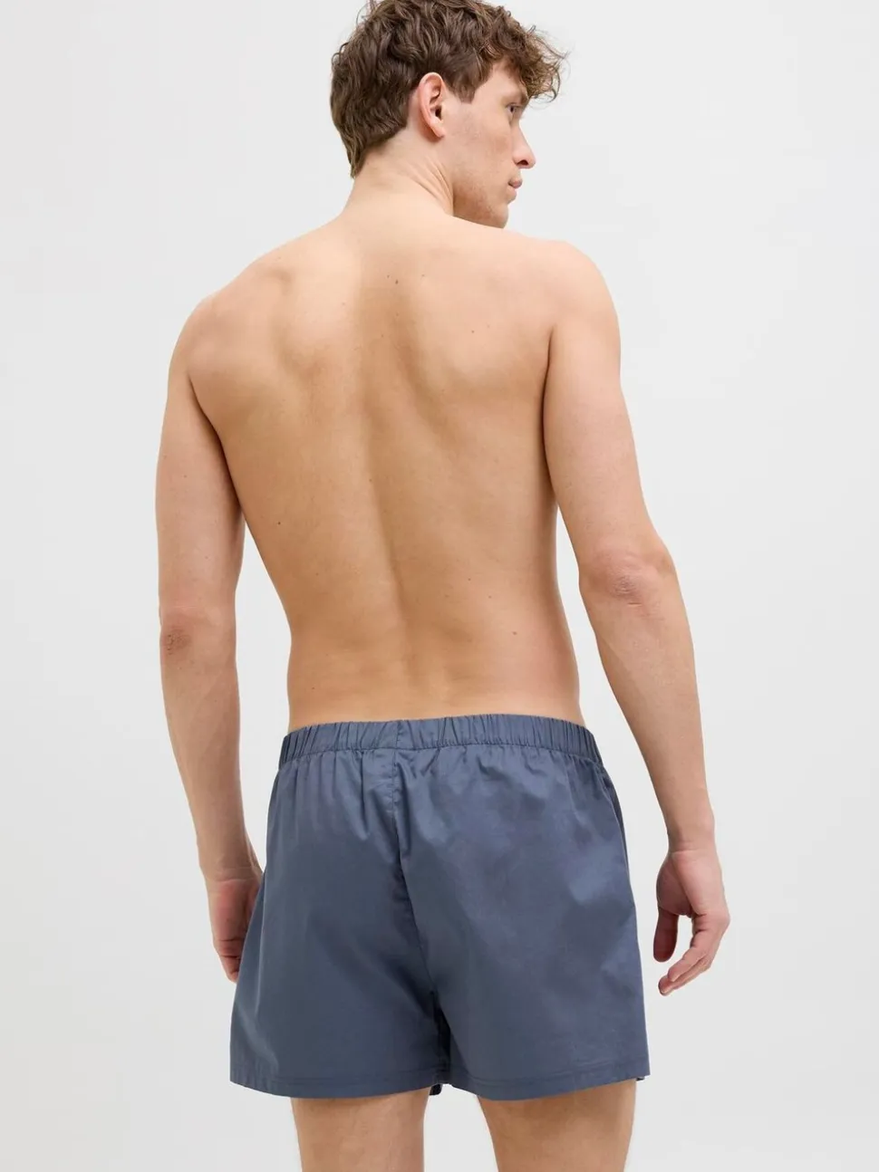 JACK & JONES Light Blue 100% Cotton Boxers 3 Pack