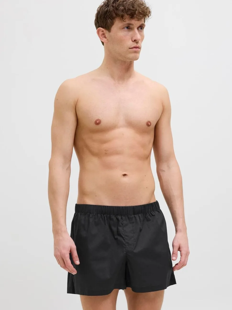 JACK & JONES Light Blue 100% Cotton Boxers 3 Pack